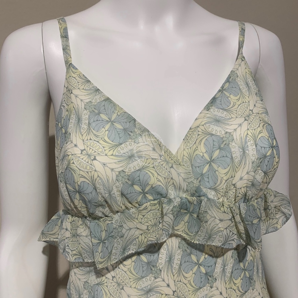 NWT Max Studio Printed Textured Ruffle Maxi Dress - Picture 5 of 15